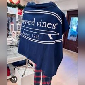 New Vineyard Vines Clean Fleece Blue Blazer Blanket One Size